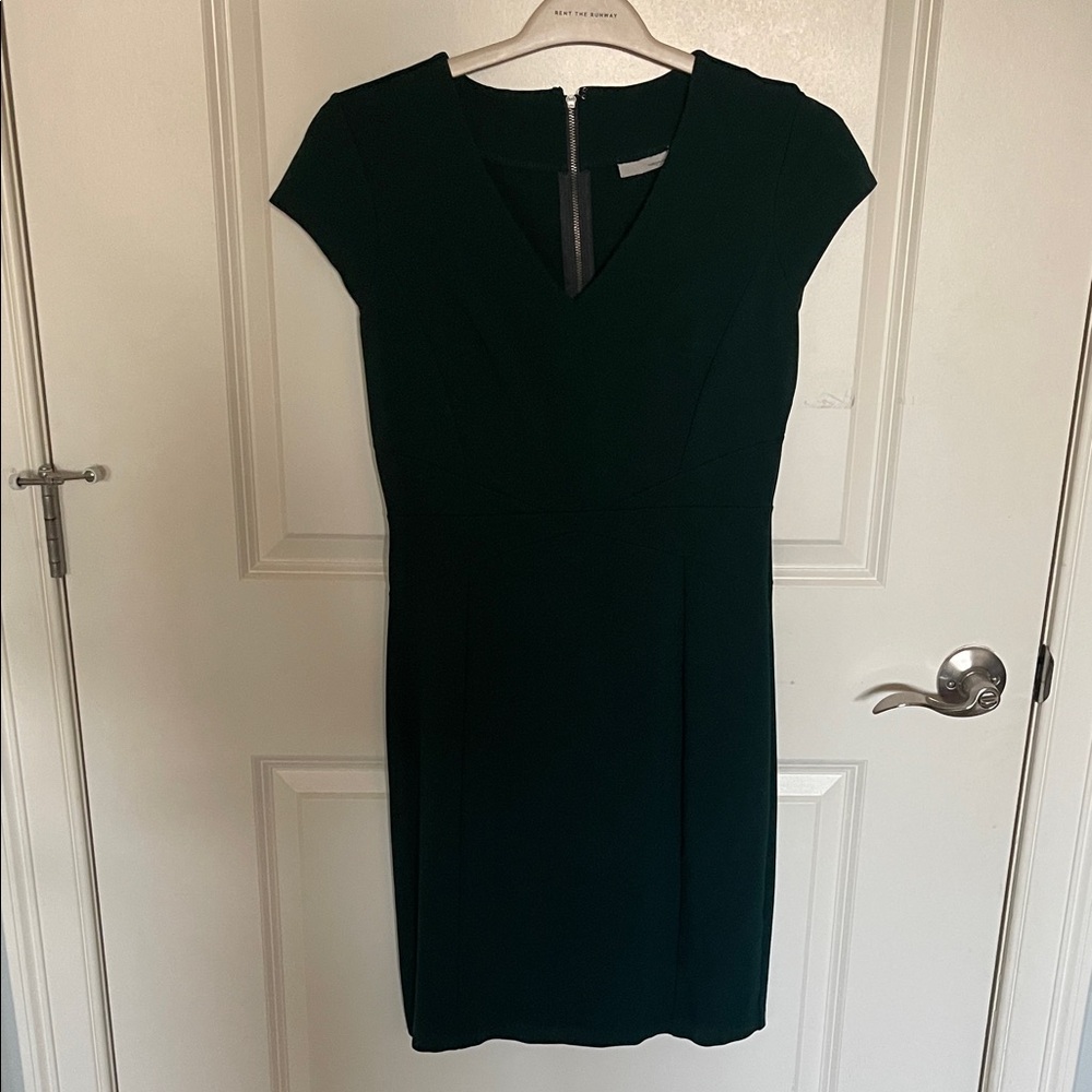 Halogen Dark Green Mini Dress